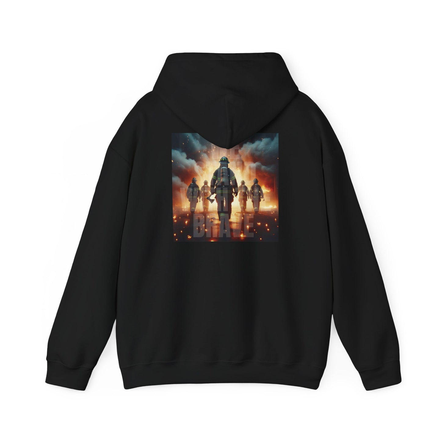 We Stand With The Brave Hoodie - Firefighter Edition - Freedom x Faith